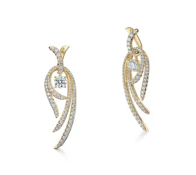 Vela Twisted Drop Earrings (large)