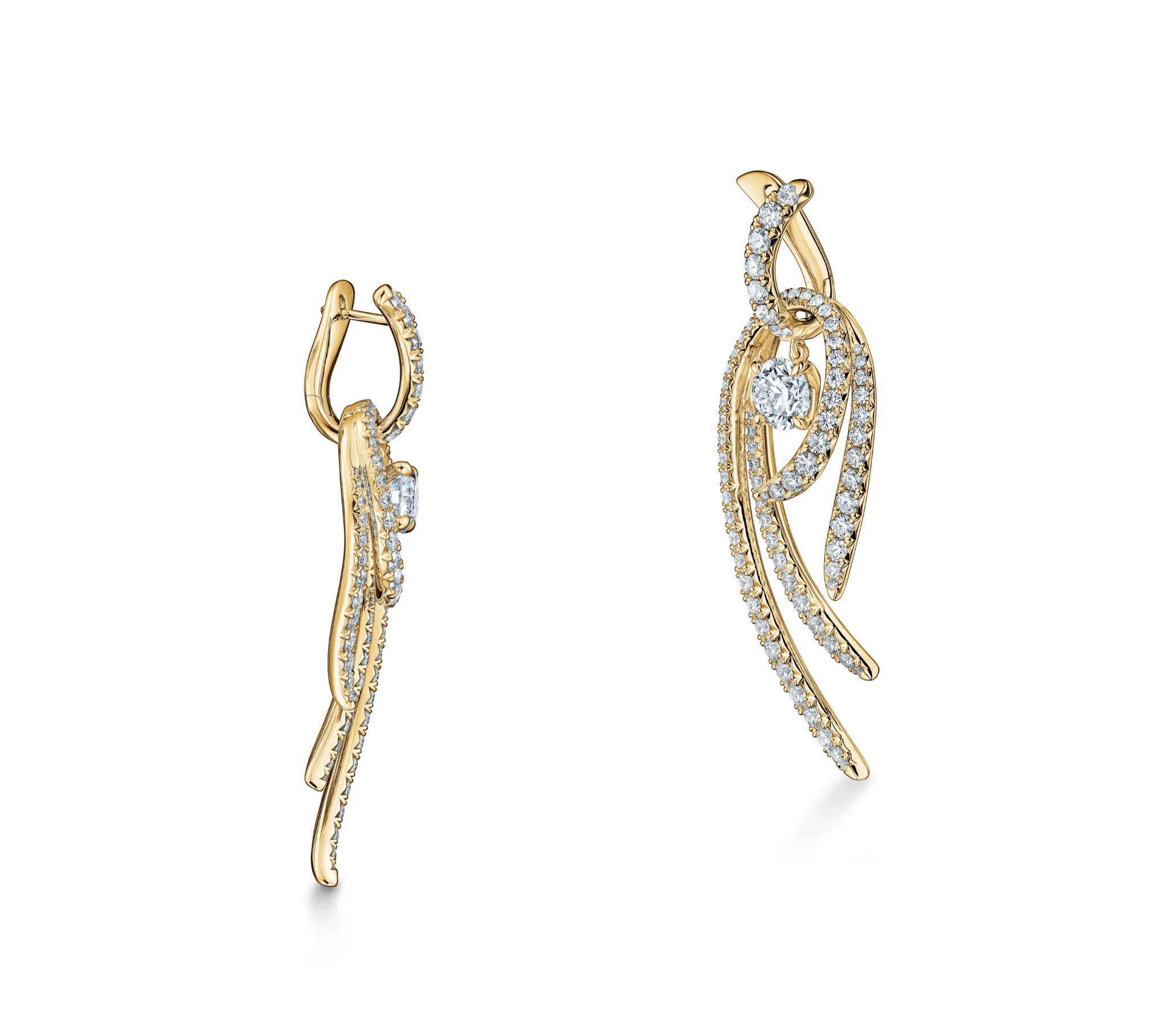 Vela Twisted Drop Earrings (large)