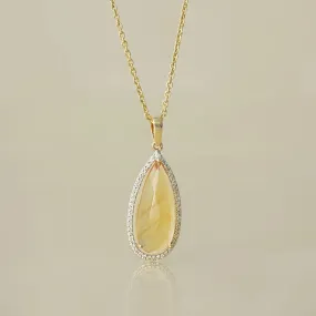 Venus Citrine Pendant Necklace