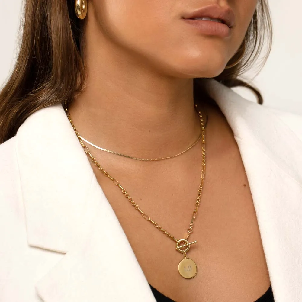 Viper Choker Chain Necklace in Gold