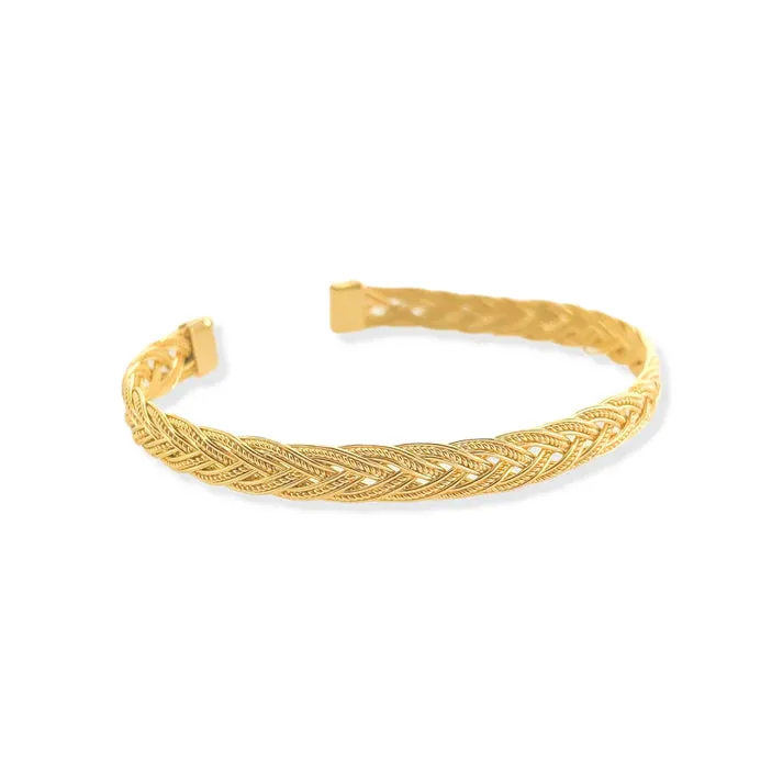 WATER RESISTANT BRAIDED BANGLE