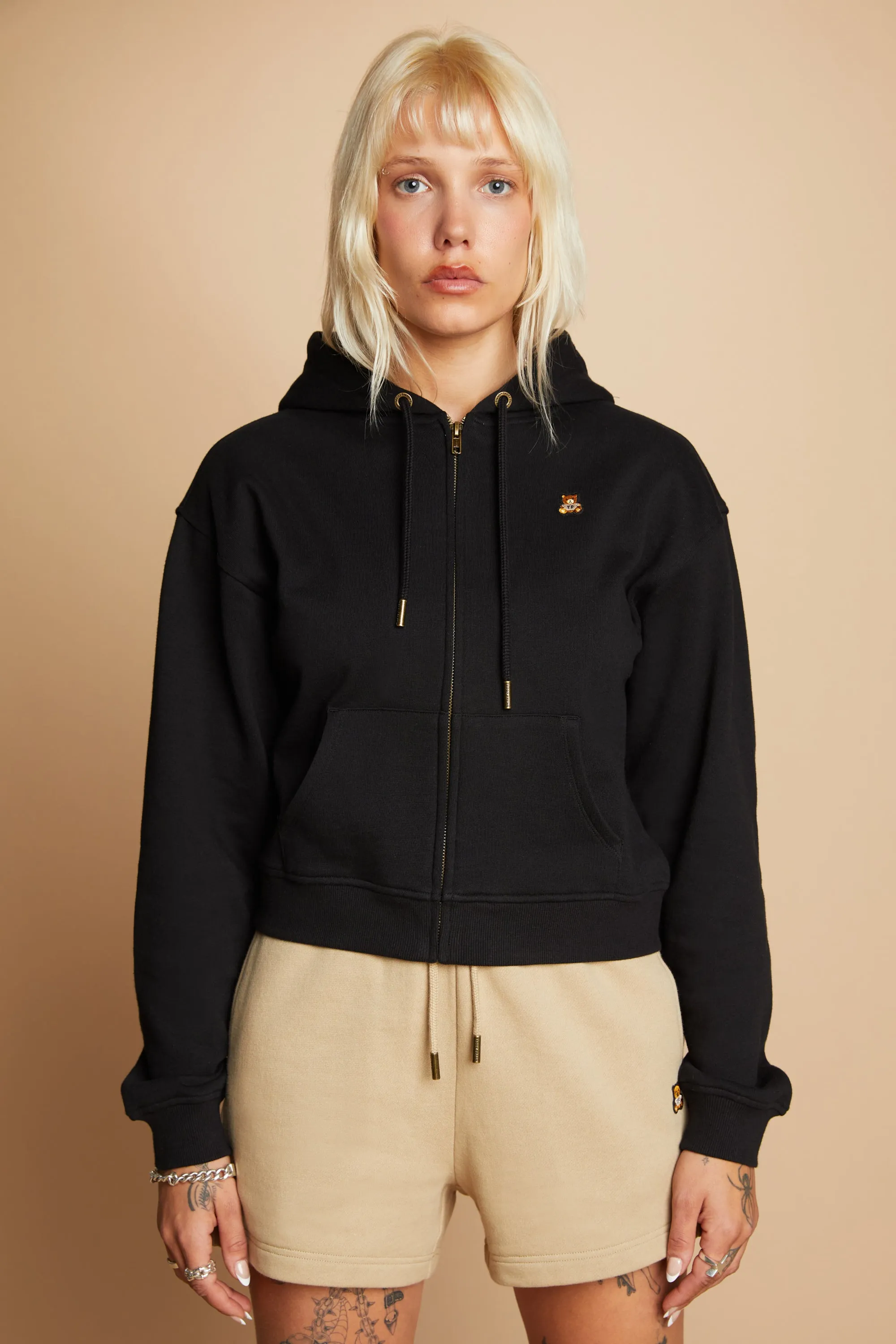 Women's Classic Bear Ear Zip Hoodie